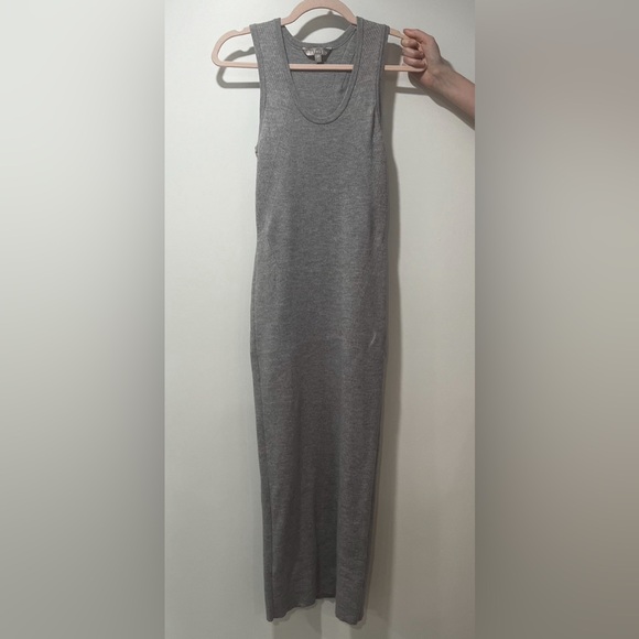 Athleta River Rib Sweater Tank Dress Merino Wool Blend Women’s S Tall Gray - Picture 3 of 13